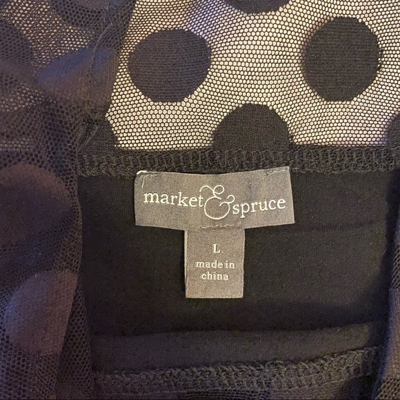 Market & Spruce polka dot top - Picture 4 of 4